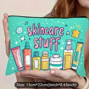 🎁Skincare Stuff Makeup Zippered Pouch